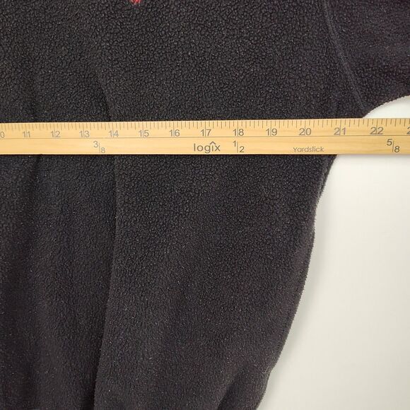 Polo Ralph Lauren 1/4-Zip Fleece Sweatshirt Men's S Black w/ Red Pullover Logo - Picture 4 of 8